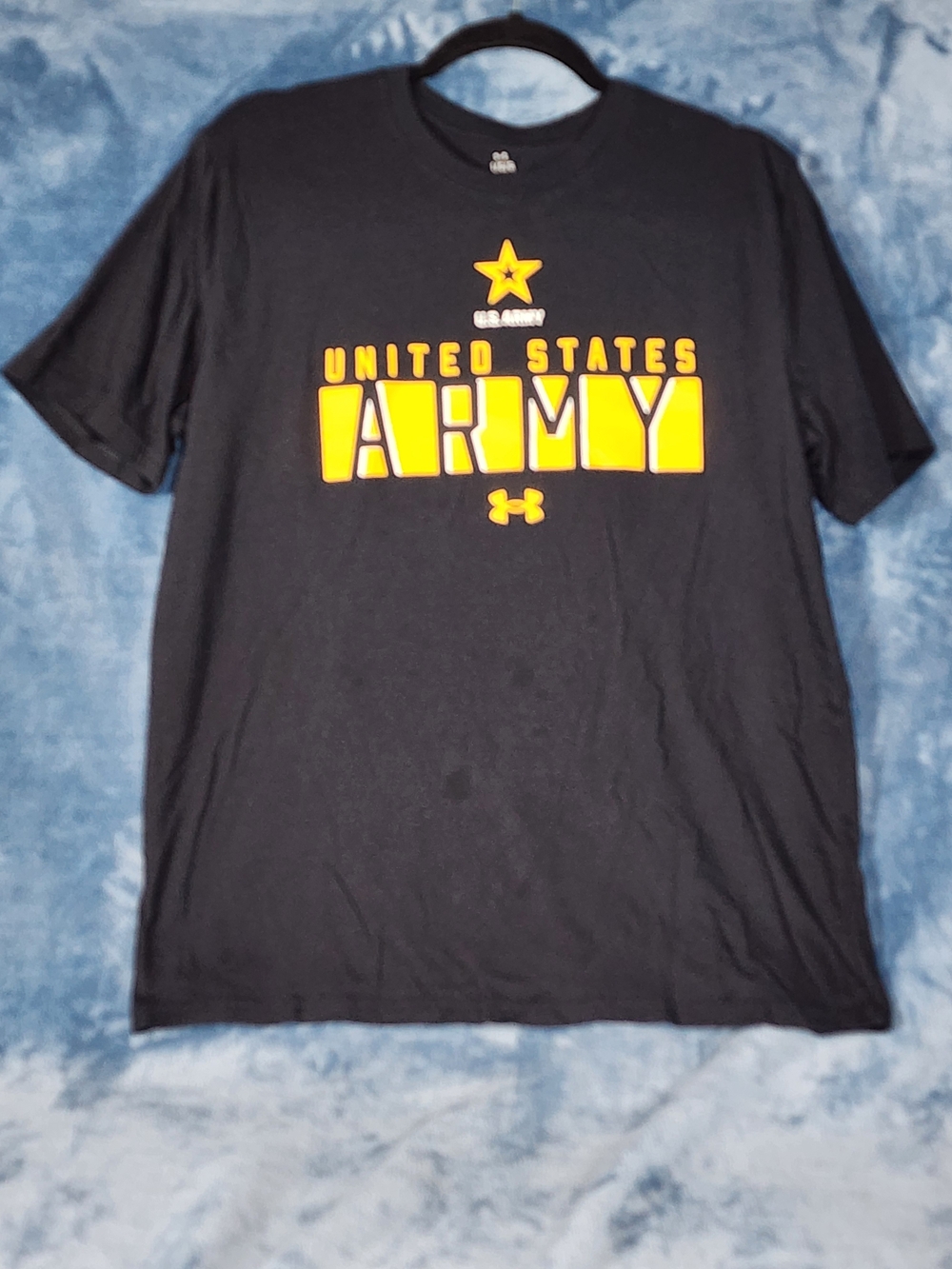 Under Armour Black Tee with Yellow Star Graphic